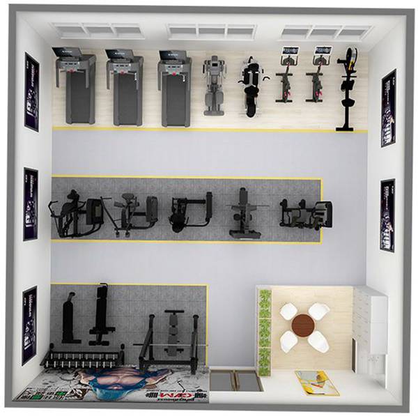 100平方健身房配置方案-广西bsports(中国)体育健身器材有限公司官网