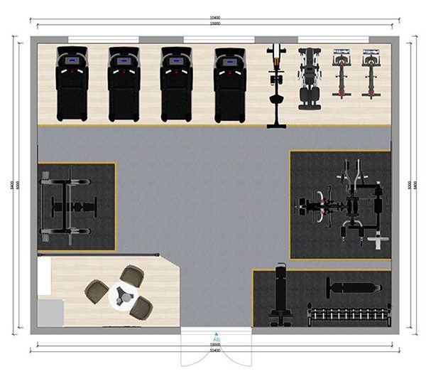 80平方健身房配置方案-广西bsports(中国)体育健身器材有限公司官网