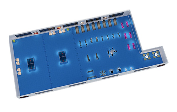 150平方健身房配置方案-广西bsports(中国)体育健身器材有限公司官网